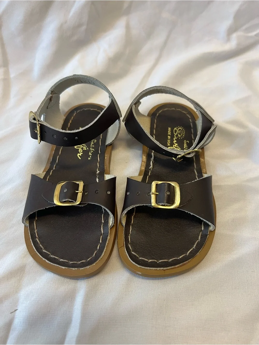 Salt Water Sandals Surfer Brown Size Toddler 9